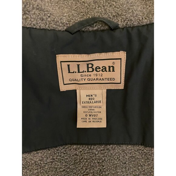 LL Bean Fleece Lined Nylon Vest Mens‎ XL Green Full-Zip Outdoor Hiking Gorpcore - Picture 4 of 13